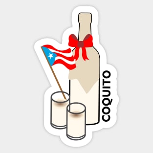 Coquito Puerto Rico Drink Cocktail Boricua Food Sticker